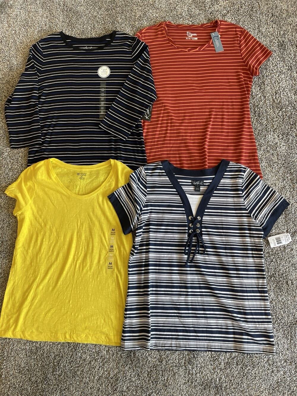 Erika, New Directions, Kim Rogers, Casual Elements Women's Blouse Lot Medium NWT